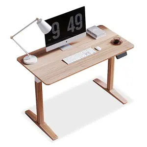 Mesa de elevação elétrica inteligente, pernas de mesa com design exclusivo, mesa de computador para escritório doméstico, bancada alternativa para trabalhar sentado e em pé