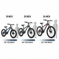 Vélo pour enfants de haute qualité, 20 pouces, simple vitesse, freins à disque doubles, cadre en acier haute teneur en carbone, fourche à ressort, OEM ODM, vélo de ville