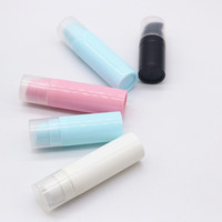 Flacons pompe sans air en plastique PP coloré de haute qualité pour cosmétiques, 5 ml, 10 ml, 15 ml, blanc, rose, bleu, noir