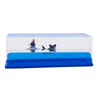 Bateau à vagues flottant indéformable pour garçon, jouet fluide, presse-papier, cadeaux, décoration de bateau à vagues liquides, ornement pour voiture
