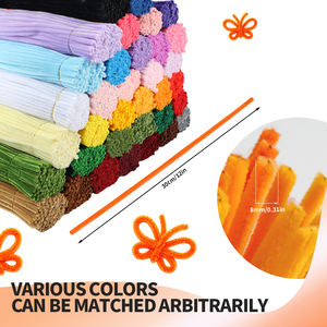 Limpiapipas de 8mm al por Mayor, 35 Colores, Tallos de Chenilla, Limpiapipas, Palitos de Felpa, Alambre de Color Pastel para Manualidades, Limpiapipas Esponjosos para Manualidades - Product Image 2