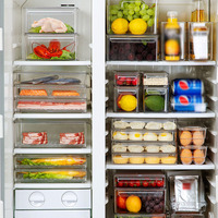 Boîtes de rangement pour aliments en plastique PS imperméables, personnalisées en gros, OEM et ODM, pour congélateur