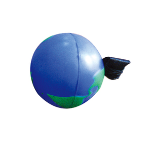 Balle anti-stress à presser en forme de Terre avec cordon yoyo - Product Image 2