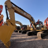 Excavatrice sur chenilles hydraulique Caterpillar CAT345GC d'occasion 45T, modèle original, en stock à vendre