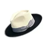 Sombrero Panamá de Papel de Dos Tonos, Estilo Fedora/Trilby, para Playa, Viajes y Actividades al Aire Libre - Product Image 3