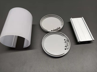 Perfil LED Redondo de Aluminio con Cubierta Difusora para Lámpara de Techo, Montaje Suspendido, Diámetro Circular de 60 mm