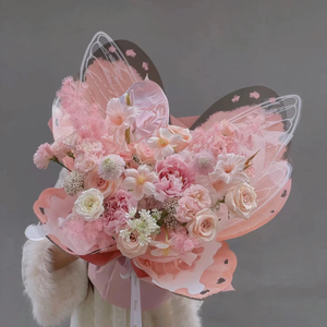Papier d'emballage papillon fleuri en promotion, en pâte et plastique, pour emballage cadeau et impression pour fleuristes - Product Image 4