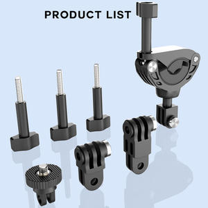 Support de caméra pour guidon de moto HONGDAK, pince de fixation en alliage d'aluminium CNC, capacité de charge de 0,66 lb, support de caméra pour vélo pour poignées stabilisatrices - Product Image 6