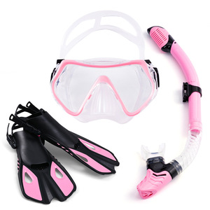 2025 nueva máscara de buceo libre <span class=keywords><strong>aletas</strong></span> de natación ajustables <span class=keywords><strong>tubo</strong></span> de esnórquel seco máscara de buceo conjunto de esnórquel para niños adultos - Product Image 2