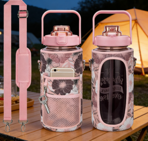 Botella de Agua de un Galón con Pajita y Marcador de Tiempo, Botella de Agua Deportiva de Gran Capacidad, Libre de BPA - Product Image 3