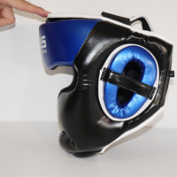 Casque de boxe MMA Arts martiaux durables wushu kung fu sanda Couvre-chef d'entraînement Boxe Épaissir Casque de protection de tête