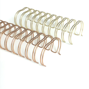 38 Mm Briefpapier Hete Verkoop Nylon Gecoat Metaal Zilver Licht Goud Boekbinddraad Dubbele Ringdraad O - Product Image 5