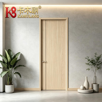Portes intérieures modernes en bois composite sur mesure, isolation acoustique, construction durable, pour salle de bain, appartement, chambre, hôtel