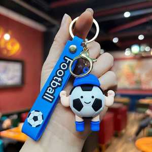 Cartoon Cute PVC Football Doll <b>Key</b> Chain Cartoon Cute for Souvenirs Creative Promotional Gifts - Product Image 2