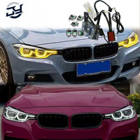 Pièces automobiles JY 12V pour BMW Série 3 F30/F31/F35 2016-2019 Module LED blanc jaune 6000K à commutation pour feux de jour F30