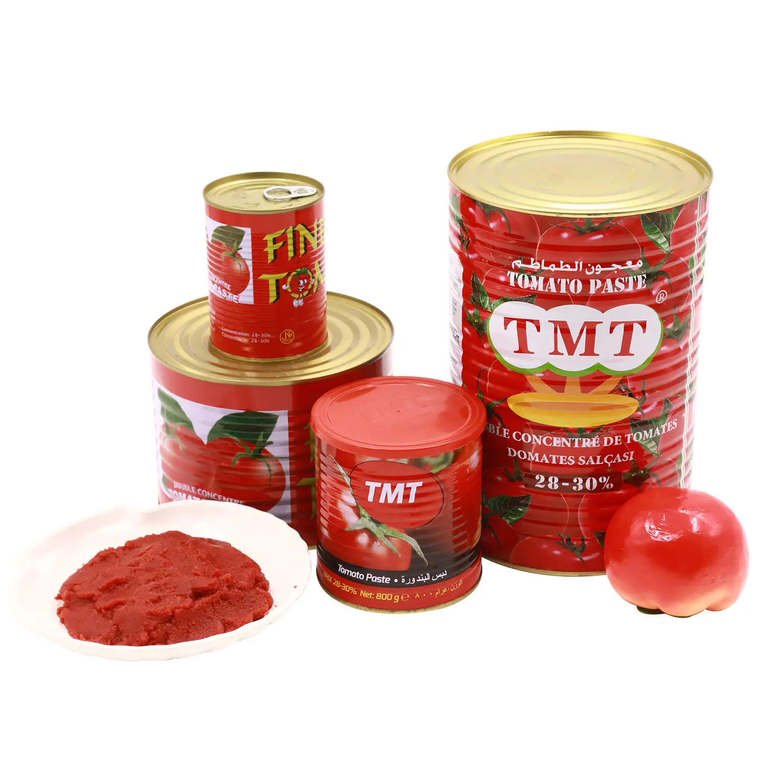 Üreticiden taze kırmızı renk ile yüksek kalite en çok satan marka konserve domates salçası 2.2 kg