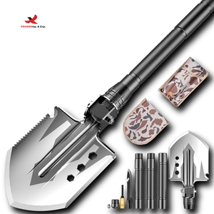 Pala Plegable Multiusos de Acero al Carbono para Supervivencia, Camping, Rescate, Mochila, Todoterreno, Herramienta EDC Compacta, GZ RTS, Pedido Mixto al por Mayor - Product Image 2