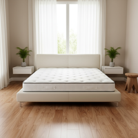 Großhandel Moderne Silbergraue Hybrid-Matratze mit Achteckiger Tufting-Oberfläche Taschenfederkern-Bettmatratze Queen-Size Fabrikfertigung
