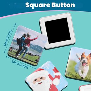 Magnete Quadrato 50*50mm per Frigorifero, Materiale per Badge Magnetici e Decorazioni Fai-da-Te - Product Image 3