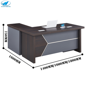 เคลื่อนย้ายตู้ด้านข้างโต๊ะสำนักงานแบบทันสมัยเฟอร์นิเจอร์สำนักงานรูปตัว L โต๊ะสำนักงาน - Product Image 2