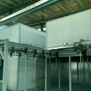 Ligne de production de peinture en poudre automatique, ligne de peinture industrielle par pulvérisation avec contrôle PLC, four de cuisson - Product Image 2