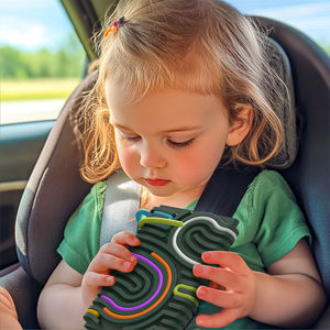 Tablero de Actividades Sensoriales de Silicona Educativo para Calmar el Estrés, la Ansiedad y el TDAH |   Edades 8-13 |   Silencioso y sin desorden |   Incluye Portátil - Product Image 6