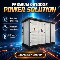 Poste de transformation préfabriqué compact de type coffret triphasé pouvant adopter des transformateurs secs ou immergés dans l'huile