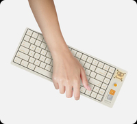 ATK Yogo 75 Serie Tri-Mode Low-Profile Mechanische Tastatur Aluminiumrahmen Hot-Swap RGB VIA Tastatur für PC Laptop Büro