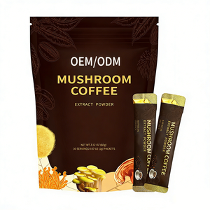 OEM优质蘑菇混合咖啡粉速溶咖啡，含狮鬃菇灵芝，GMP认证，可增强能量并缓解疲劳 - Product Image 1