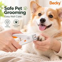 Coupe-ongles pour animaux de compagnie avec lumière LED, tondeuse à ongles pour animaux, produits de toilettage pour animaux, ciseaux à ongles professionnels pour chats, tondeuse à ongles pour chiens et chats