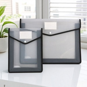 Fichier de bouton de haute qualité organiser pochette PP sac de papier de <span class=keywords><strong>Test</strong></span> Transparent Snap porte-fichier d'affaires