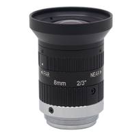 Objectif FA à monture C de 8 mm à haute performance pour la vision industrielle MVL-MF0824M-5MPE pour caméras industrielles