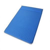 Matelas gonflable double avec oreiller intégré, gonflage automatique, imperméable, en tissu Chunyafang, pour camping et voyage, vente en gros directe usine