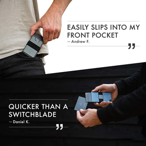 Металлический кошелек с лазерной гравировкой, держатель для кредитных карт, тонкий кошелек, RFID блокирующий кошелек - Product Image 4