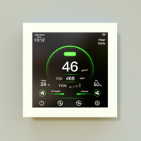 Source Factory Hrv Système de ventilation Contrôleur intelligent Capteur de CO2 utilisé pour les ventilateurs AC EC DC Contrôleur de système HVAC