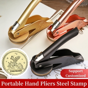 Tem dập logo tùy chỉnh cho lời mời đám cưới-con dấu cá nhân cho phong bì, sách & thủ công tự làm - Product Image 2