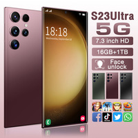 S23 Ultra, Teléfono Inteligente de Gama Alta con Pantalla Grande de 7 Pulgadas, Octa-core, LTE 4G, Dispositivo Todo en Uno, 16 GB + 1 TB, 108 MP