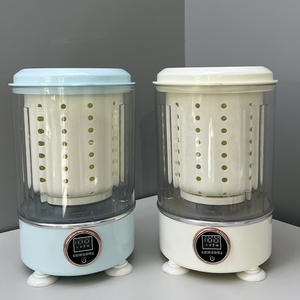 Mini Lavadora Portátil de Carga Superior con Control Digital, Cuerpo de Plástico Azul Claro y Blanco, Uso Doméstico - Product Image 1