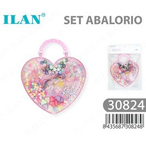 Set di perline ILAN con custodia a forma di cuore 30824, kit creativo per la creazione di gioielli per bambini - Product Image 3