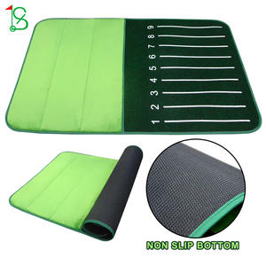 Alfombrilla de entrenamiento de golf Ls de 64 cm x 103 cm, alfombrilla de terciopelo para práctica en interiores con marcas de distancia para mejorar las habilidades - Product Image 2