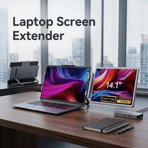 Extensor de Pantalla Portátil para Laptop de 14.1 Pulgadas, Monitor con Resolución 1920x1200 FHD, 100% SRGB IPS, Extensor de Pantalla Dual para Laptops de 13-17 Pulgadas - Product Image 1
