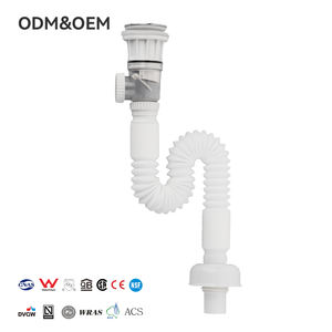 Factory <strong>Customized</strong> White Pop-Up Drain <strong>Overflow</strong> 10-Year Warranty Bathroom Sink Plug Push Feature Shower Strainer Plumbing Hose - Product Image 1