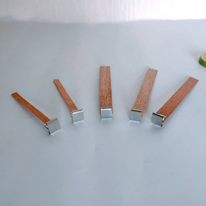 Wholesale Custom Logo Personalized Smokeless Luxury White Glass Wax Holder <b>Candle</b> Crackling Wood <b>Wicks</b> for <b>Candle</b> Making No revi - Product Image 5