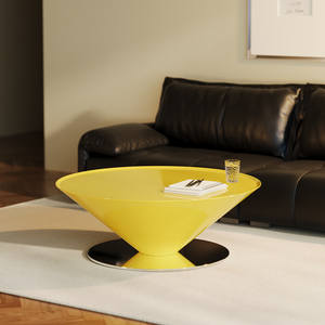 <span class=keywords><strong>Table</strong></span> <span class=keywords><strong>basse</strong></span> flottante de style français, crémeuse, en forme de soucoupe volante, <span class=keywords><strong>table</strong></span> conique flottante, artistique, minimaliste, pour salon, usage domestique, <span class=keywords><strong>table</strong></span> en métal - Product Image 2