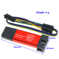 1PCS ST-Link V2 Mini STM8 STM32 Simulateur de programmation et de téléchargement avec boîtier JIAQISHENG JQS Conforme RoHS