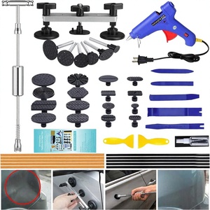 Kit de débosselage automatique sans peinture, outil de réparation des bosses en aluminium noir/blanc pour voitures/motos/réfrigérateurs - Product Image 1