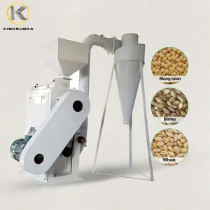 500kg/hour barley grain bean soyabean lentil peeling machine