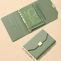 Libreta de Negocios Personalizada A5 de Cuero/PU, con Cierre Magnético Triple, Páginas Rayadas, Hojas Sueltas, Encuadernación Cosida, Regalo para Reuniones