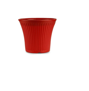 Pot de fleurs moderne en plastique de 12 pouces pour plantes d'intérieur, d'extérieur, de balcon - Product Image 2