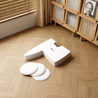 Banc pliable extensible en papier kraft avec rangement en nid d'abeille, idéal pour appartement moderne, bureau, conférence, avec coussins